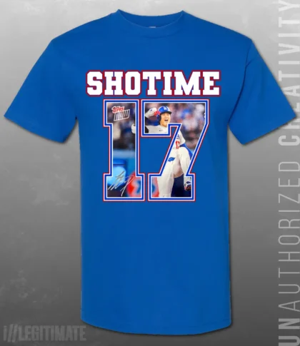 Shohei Ohtani Dodgers World Series Royal Dodger Blue T-Shirt