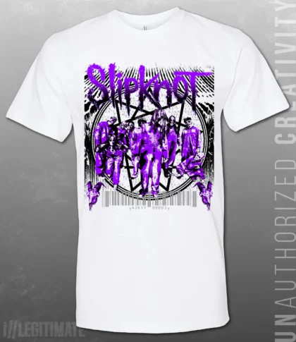 Slipknot 1999 Self Titled Surfacing White T-Shirt