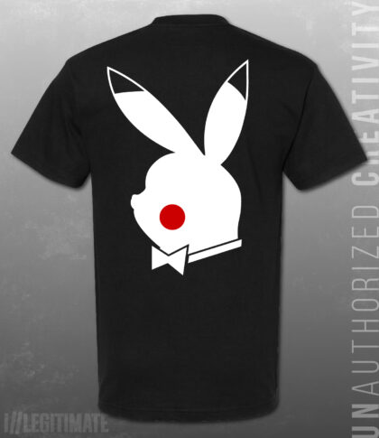 Pikachu Playboy Bunny Black T-Shirt